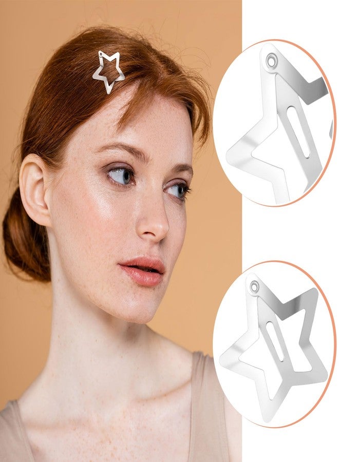Mxxipp 30pcs Star Hair Clips for Women, Non-Slip Metal Star Snap Barrettes, Y2K Hairstyle Accessories for Thick Thin Fine Straight Curly Long Short Hair- Gold & Silver & Black - Image 4
